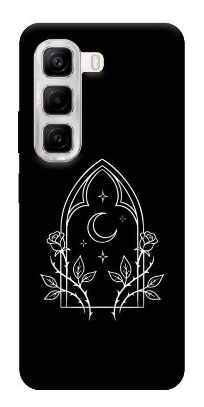 Чохол itsPrint Gothic roses для Infinix Hot 50 4G, black, купити оптом з доставкою
