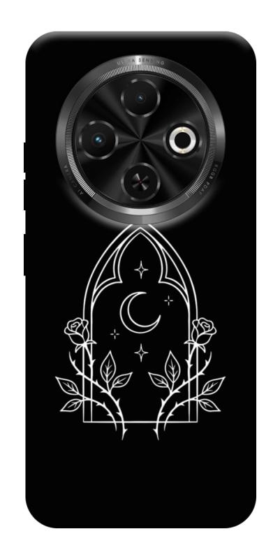 Чохол itsPrint Gothic roses для TECNO Spark 30C, black, купити оптом з доставкою
