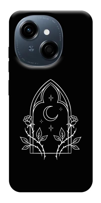 Чохол itsPrint Gothic roses для TECNO Spark Go 1, black, купити оптом з доставкою