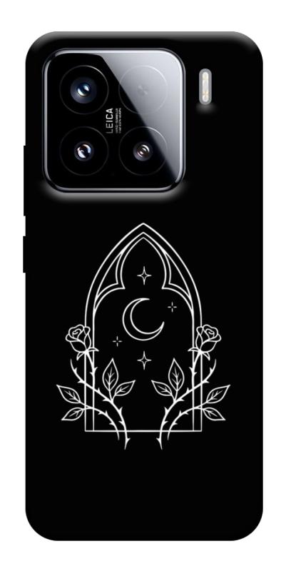 Чехол itsPrint Gothic roses для Xiaomi 15, black, купить оптом с доставкой