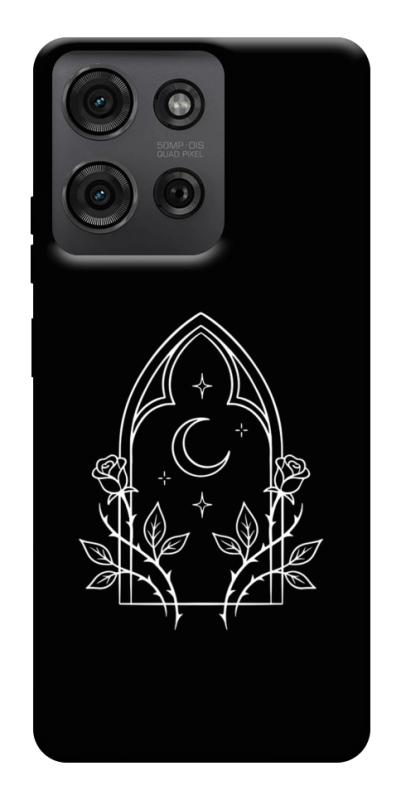 Чохол itsPrint Gothic roses для Motorola Moto G75 5G, black, купити оптом з доставкою
