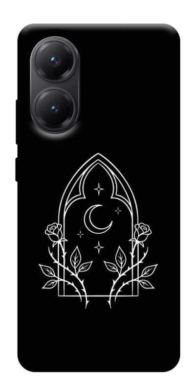 Чехол itsPrint Gothic roses для Xiaomi Poco X7 Pro, black, купить оптом с доставкой