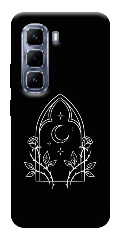 Чохол itsPrint Gothic roses для Infinix Hot 50 Pro, black, купити оптом з доставкою