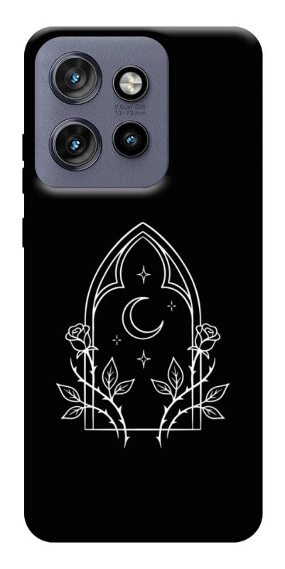 Чохол itsPrint Gothic roses для Motorola Edge 50 Neo, black, купити оптом з доставкою