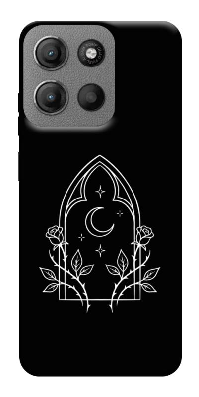 Чохол itsPrint Gothic roses для Motorola Moto G15 4G, black, купити оптом з доставкою