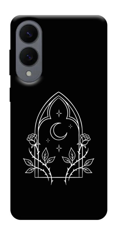 Чехол itsPrint Gothic roses для Samsung Galaxy S25 Edge, black, купить оптом с доставкой