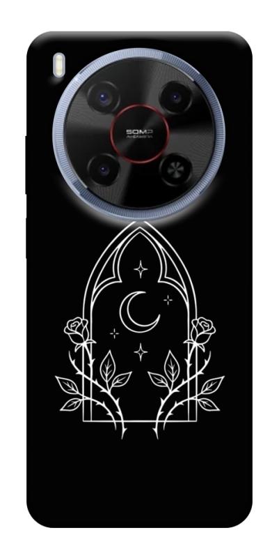 Чохол itsPrint Gothic roses для ZTE Nubia V70 Max, black, купити оптом з доставкою
