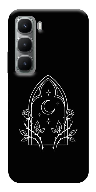 Чохол itsPrint Gothic roses для Infinix Hot 60 Pro, black, купити оптом з доставкою