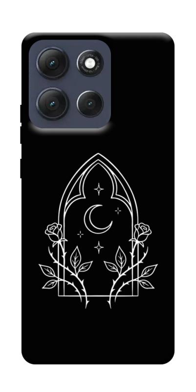 Чехол itsPrint Gothic roses для Motorola Moto G86 Power, black, купить оптом с доставкой