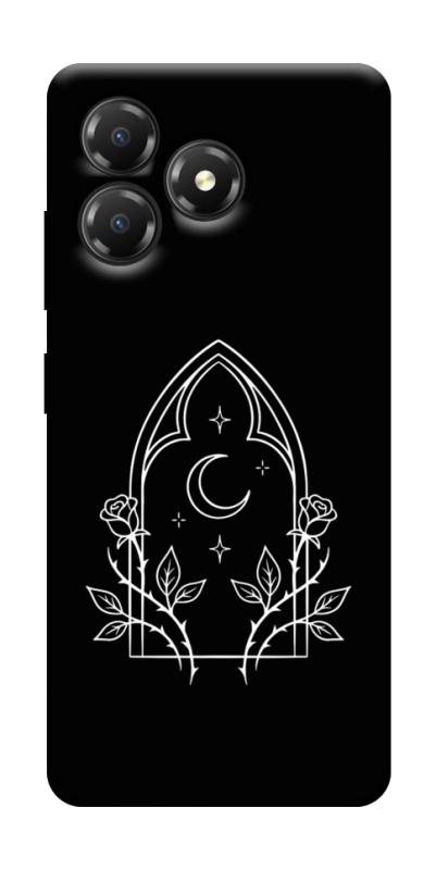 Чохол itsPrint Gothic roses для ZTE Blade A36, black, купити оптом з доставкою