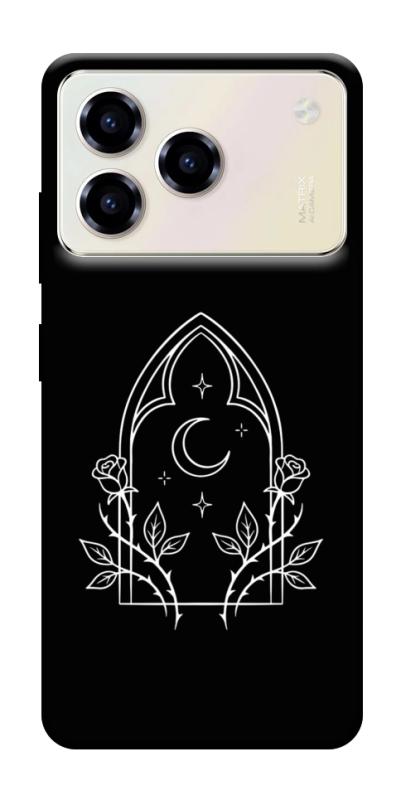 Чохол itsPrint Gothic roses для ZTE Blade A76, black, купити оптом з доставкою
