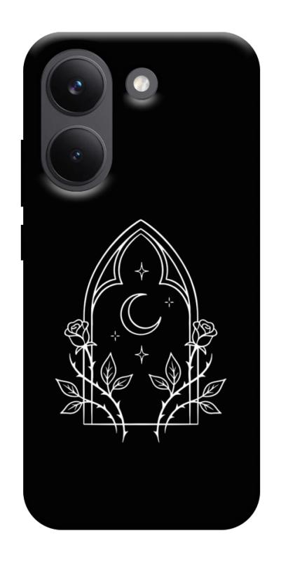 Чохол itsPrint Gothic roses для Xiaomi Poco X8 Pro, black, купити оптом з доставкою