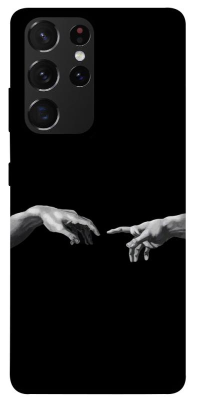 Чехол itsPrint The touch для Samsung Galaxy S21 Ultra, black, купить оптом с доставкой