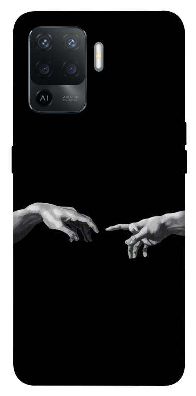 Чехол itsPrint The touch для Oppo Reno 5 Lite, black, купить оптом с доставкой