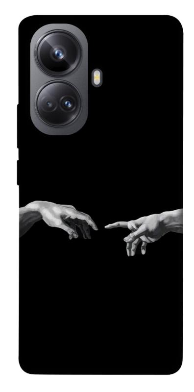 Чехол itsPrint The touch для Realme 10 Pro+, black, купить оптом с доставкой