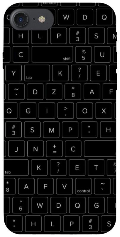 Чохол itsPrint Keyboard для Apple iPhone 7 / 8 (4.7"), black, купити оптом з доставкою