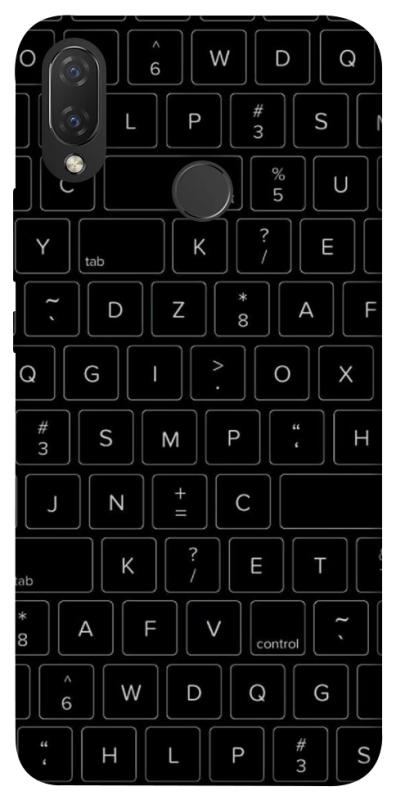 Чехол itsPrint Keyboard для Huawei P Smart+ (nova 3i), black, купить оптом с доставкой