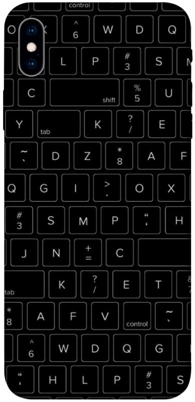 Чохол itsPrint Keyboard для Apple iPhone XS Max (6.5"), black, купити оптом з доставкою