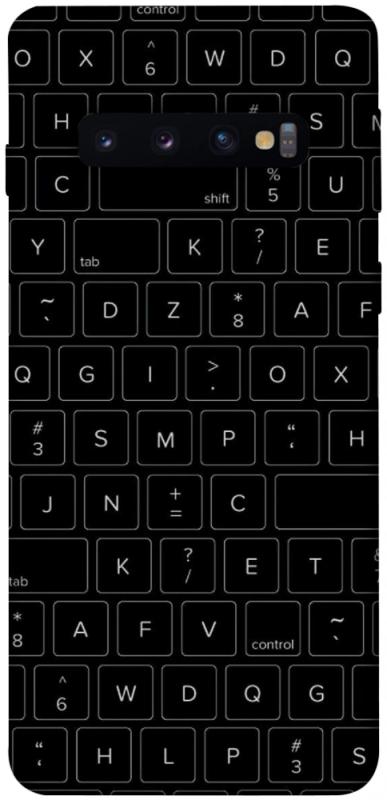 Чохол itsPrint Keyboard для Samsung Galaxy S10, black, купити оптом з доставкою