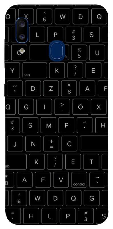 Чохол itsPrint Keyboard для Samsung Galaxy A20 / A30, black, купити оптом з доставкою