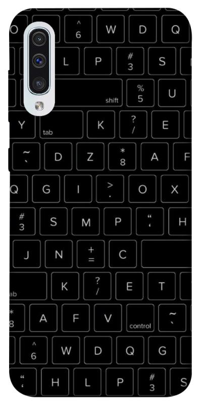 Чохол itsPrint Keyboard для Samsung Galaxy A50 (A505F) / A50s / A30s, black, купити оптом з доставкою