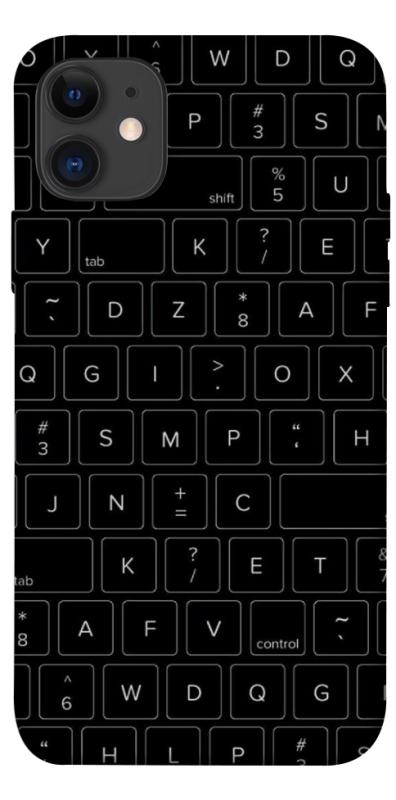 Чохол itsPrint Keyboard для Apple iPhone 11 (6.1"), black, купити оптом з доставкою