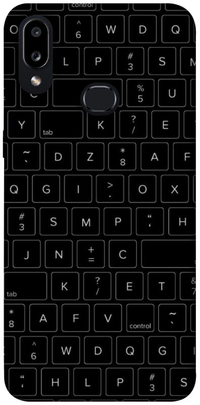 Чехол itsPrint Keyboard для Samsung Galaxy A10s, black, купить оптом с доставкой