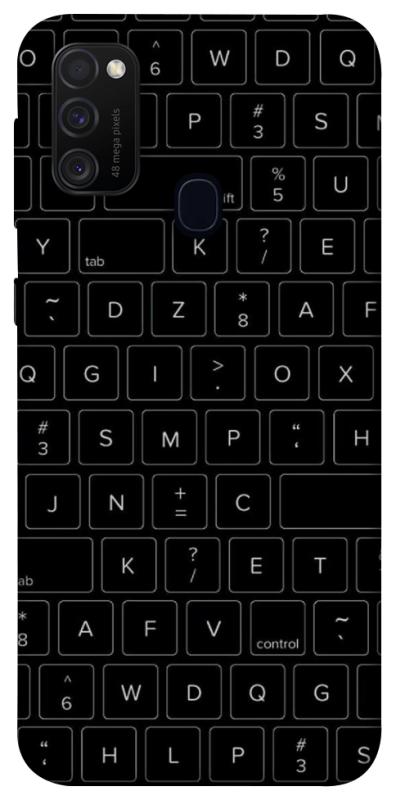 Чехол itsPrint Keyboard для Samsung Galaxy M30s / M21, black, купить оптом с доставкой