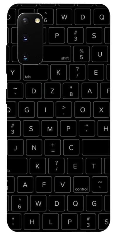 Чохол itsPrint Keyboard для Samsung Galaxy S20, black, купити оптом з доставкою