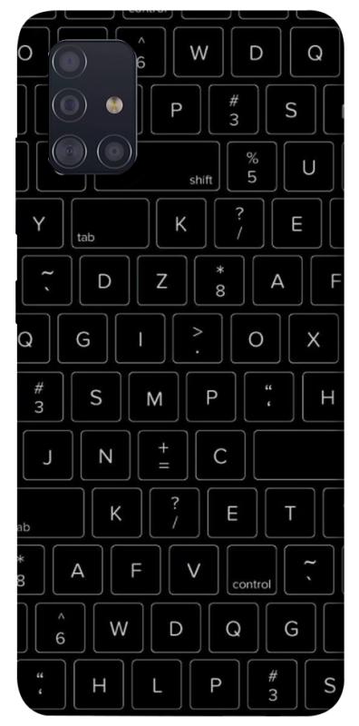 Чохол itsPrint Keyboard для Samsung Galaxy A51, black, купити оптом з доставкою