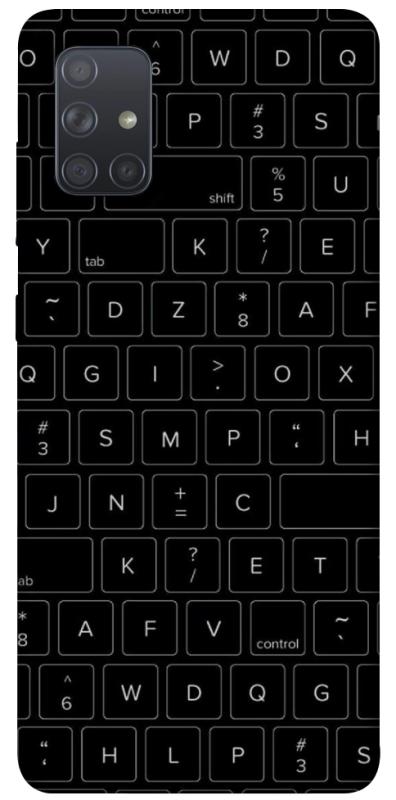 Чохол itsPrint Keyboard для Samsung Galaxy A71, black, купити оптом з доставкою