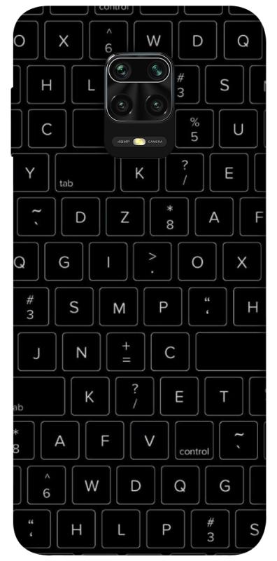 Чохол itsPrint Keyboard для Xiaomi Redmi Note 9s / Note 9 Pro / Note 9 Pro Max, black, купити оптом з доставкою