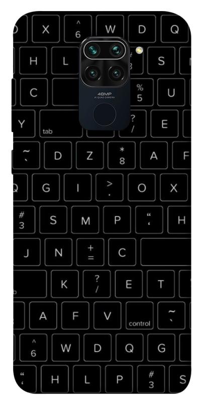Чохол itsPrint Keyboard для Xiaomi Redmi Note 9 / Redmi 10X, black, купити оптом з доставкою