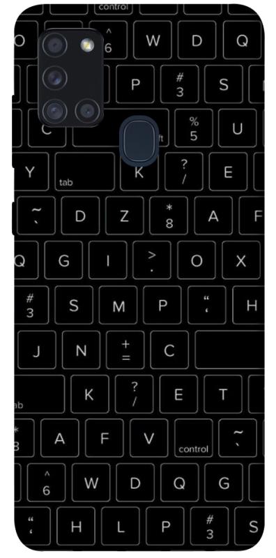 Чохол itsPrint Keyboard для Samsung Galaxy A21s, black, купити оптом з доставкою