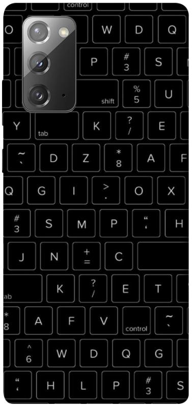Чохол itsPrint Keyboard для Samsung Galaxy Note 20, black, купити оптом з доставкою