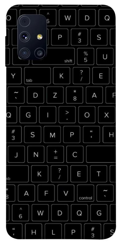 Чохол itsPrint Keyboard для Samsung Galaxy M31s, black, купити оптом з доставкою