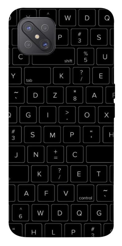 Чехол itsPrint Keyboard для Oppo A92s, black, купить оптом с доставкой