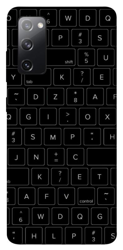 Чехол itsPrint Keyboard для Samsung Galaxy S20 FE, black, купить оптом с доставкой