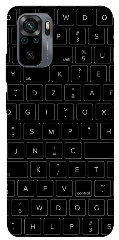 Чохол itsPrint Keyboard для Xiaomi Redmi Note 10 / Note 10s, black, купити оптом з доставкою