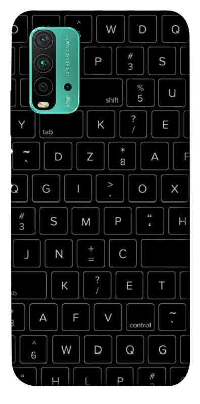 Чехол itsPrint Keyboard для Xiaomi Redmi Note 9 4G / Redmi 9 Power / Redmi 9T, black, купить оптом с доставкой