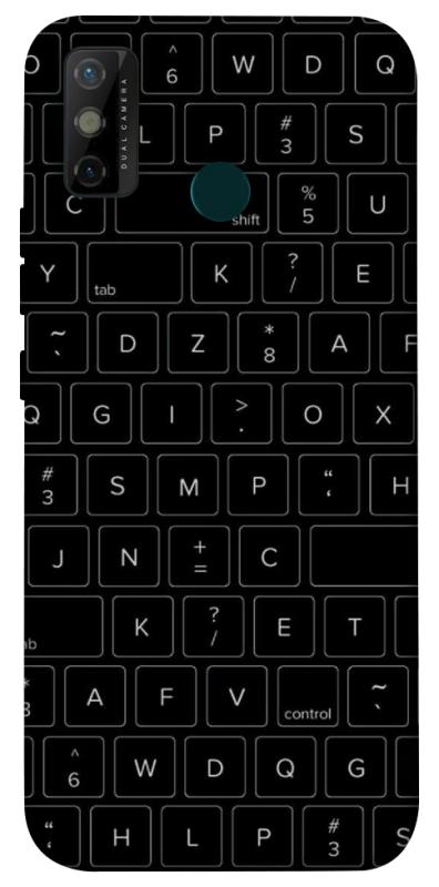 Чехол itsPrint Keyboard для TECNO Spark 6 Go, black, купить оптом с доставкой