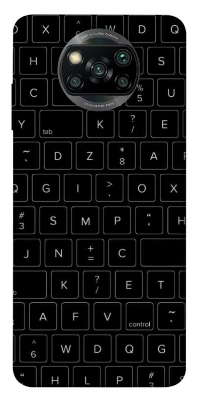 Чохол itsPrint Keyboard для Xiaomi Poco X3 NFC / Poco X3 Pro, black, купити оптом з доставкою