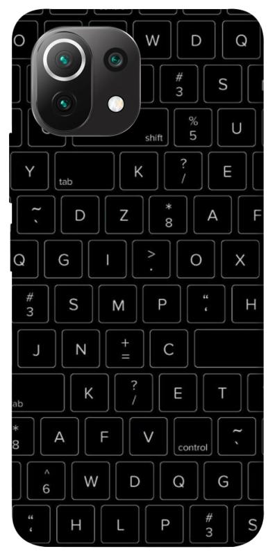 Чохол itsPrint Keyboard для Xiaomi Mi 11 Lite, black, купити оптом з доставкою