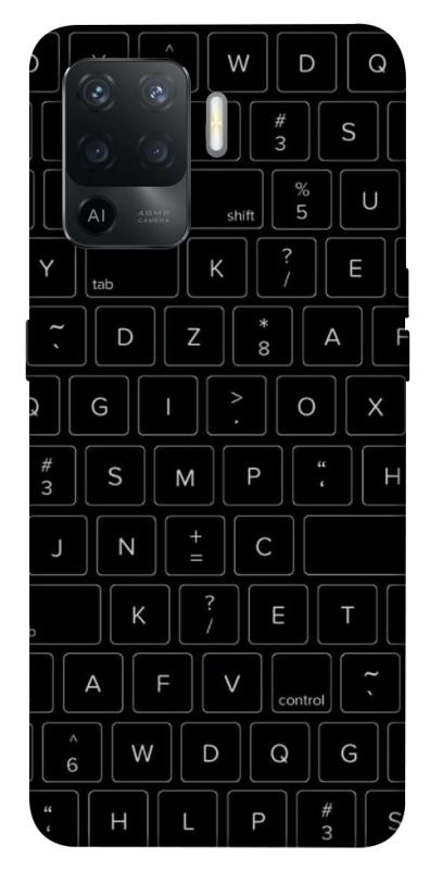 Чохол itsPrint Keyboard для Oppo Reno 5 Lite, black, купити оптом з доставкою