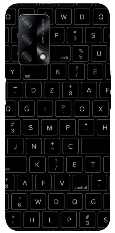 Чохол itsPrint Keyboard для Oppo A74 4G, black, купити оптом з доставкою