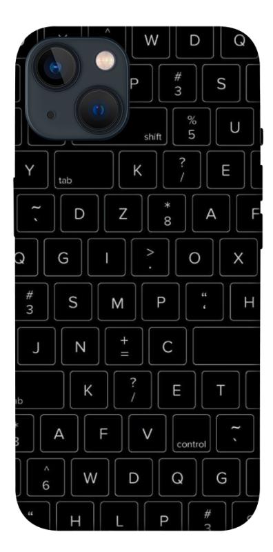 Чохол itsPrint Keyboard для Apple iPhone 13 (6.1"), black, купити оптом з доставкою
