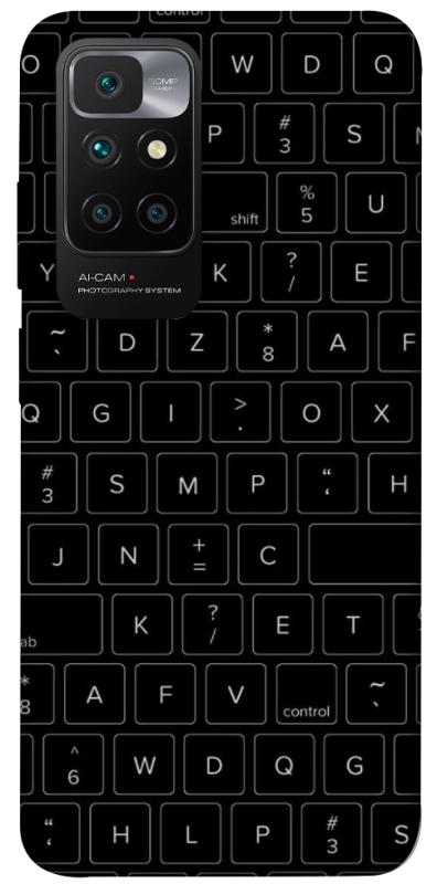Чохол itsPrint Keyboard для Xiaomi Redmi 10, black, купити оптом з доставкою