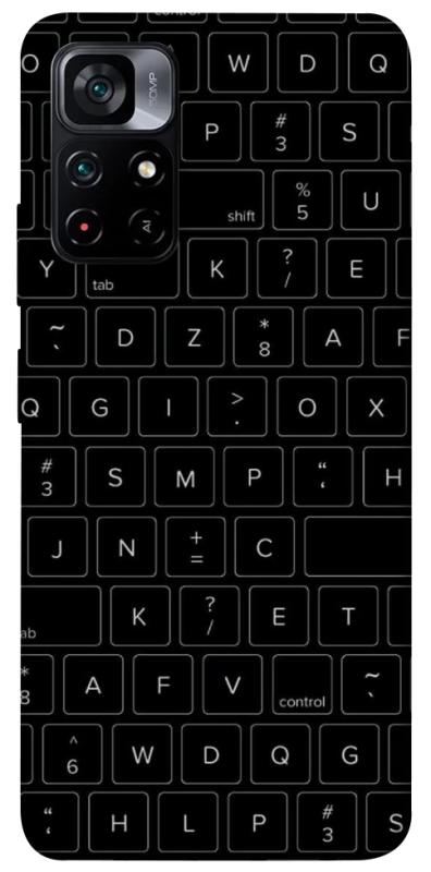 Чехол itsPrint Keyboard для Xiaomi Poco M4 Pro 5G, black, купить оптом с доставкой