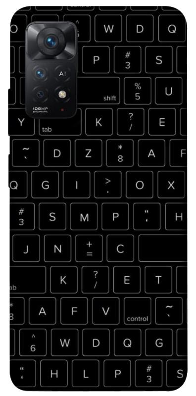 Чохол itsPrint Keyboard для Xiaomi Redmi Note 11 Pro 4G/5G, black, купити оптом з доставкою