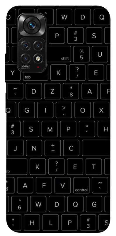 Чехол itsPrint Keyboard для Xiaomi Redmi Note 11 (Global) / Note 11S, black, купить оптом с доставкой